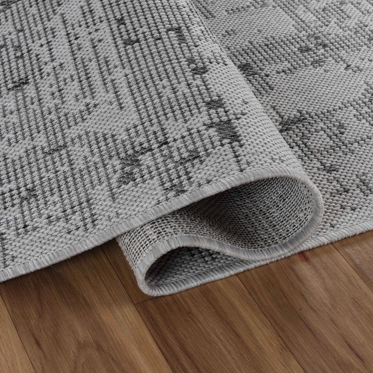 Modern Abstract Grunge Design Outdoor-Indoor Waterproof Rugs - Dark Grey / 160x230 cm Rectangle – image 1