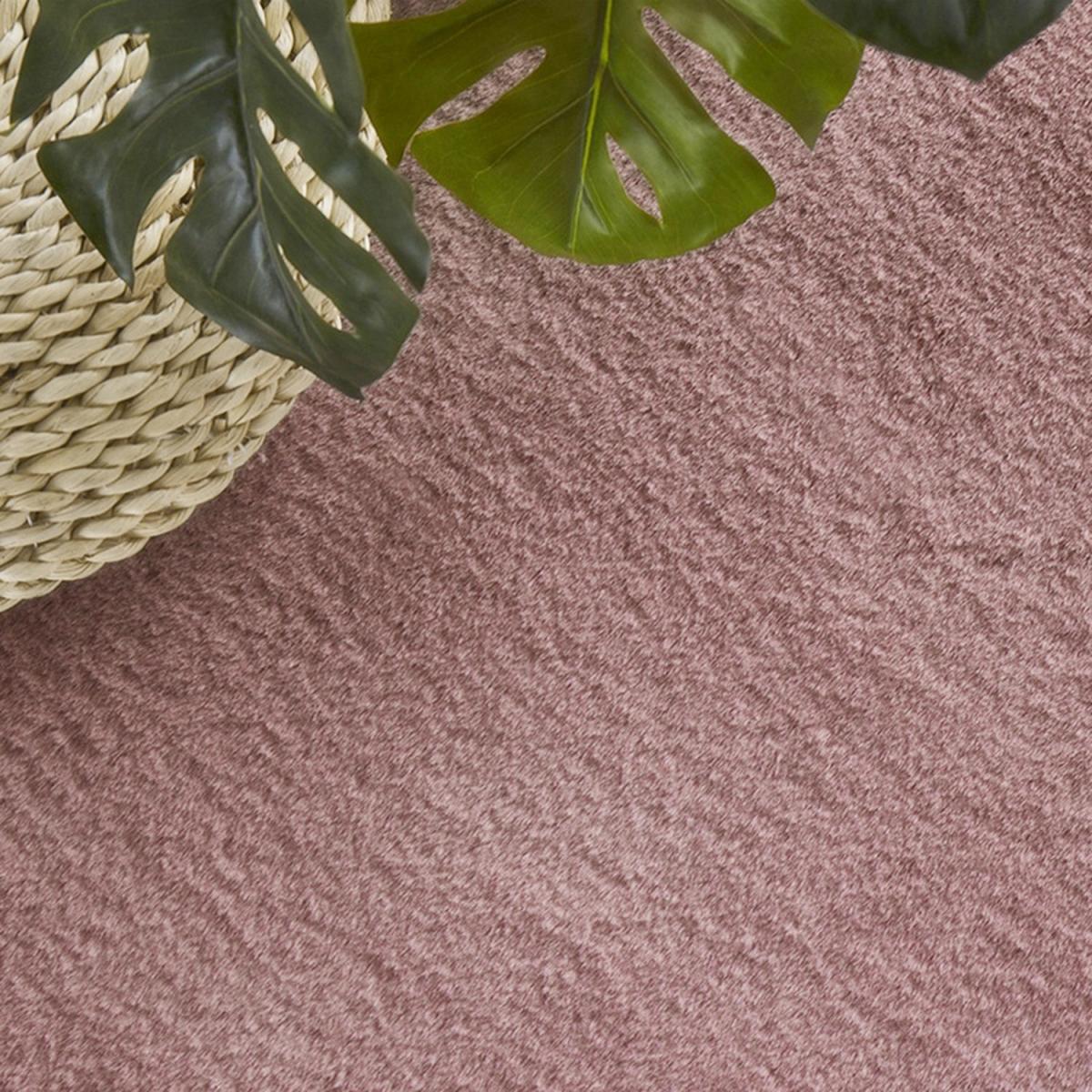 Fluffy Faux Rabbit Fur Area Rug - Pink / 100cm / 160cm – image 5