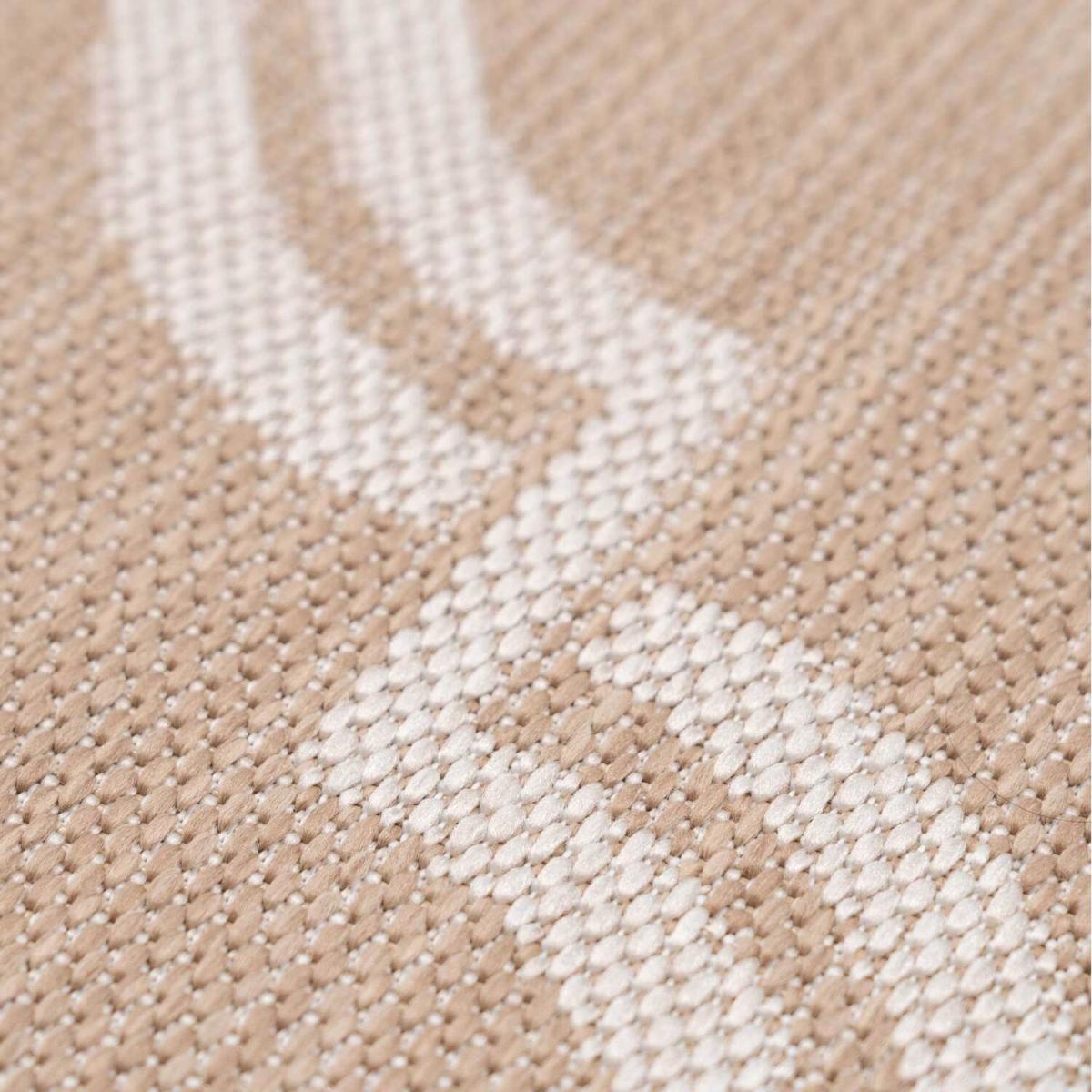 Beige Trellis Flatweave Indoor Outdoor Rug - Beige / 150 x 80cm – image 5