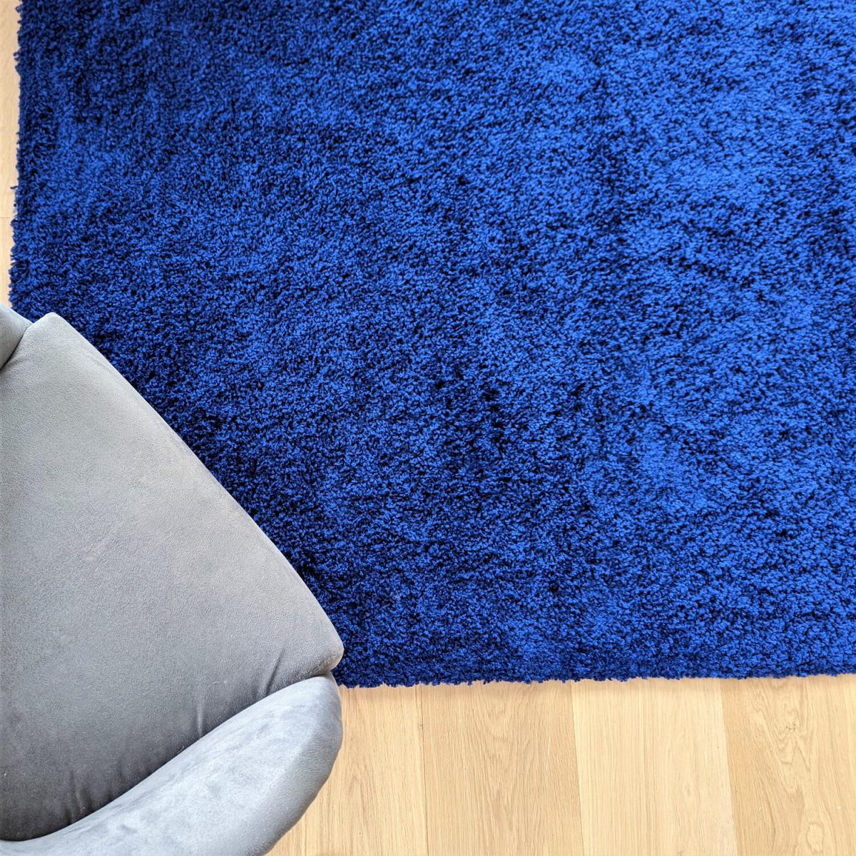 Navy Blue Affordable and Super Soft Shaggy Rugs - Oslo - Navy / 4 / 120x170cm / 4kg – image 2