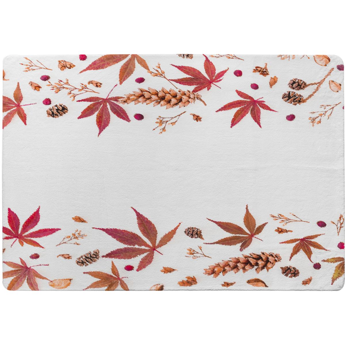 Autumn Leaves Half Border Rug - Red / 230cm – image 2
