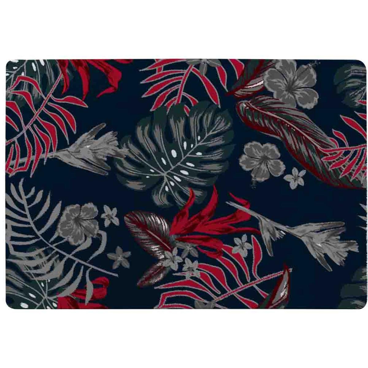Leaves Of Tropical Plants Rug - Red / 150cm – image 2