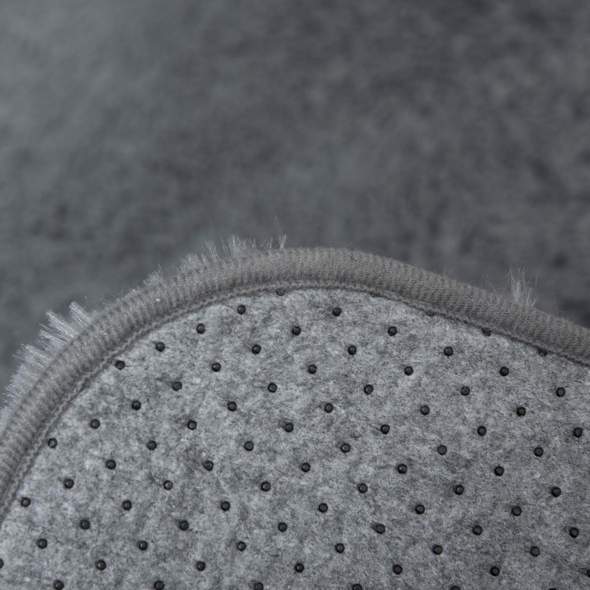 Brown Fluffy Area Rug Shaggy Carpet - Grey – image 5