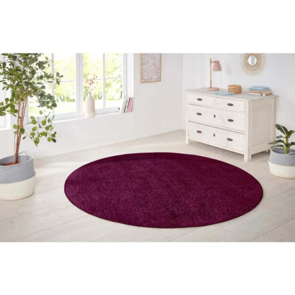 Hanse Home Design Polypropylene Plain Rug Purple - Purple / 240.0cm / 160.0cm / 5.76kg – image 6