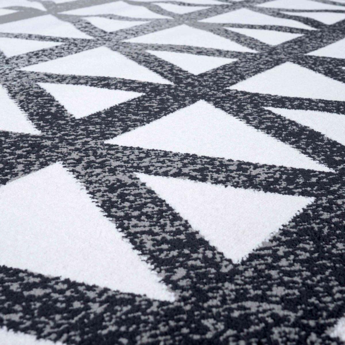 Modern Grey Ombre Geometric Area Rug - Dallas - Grey / 7kg – image 2
