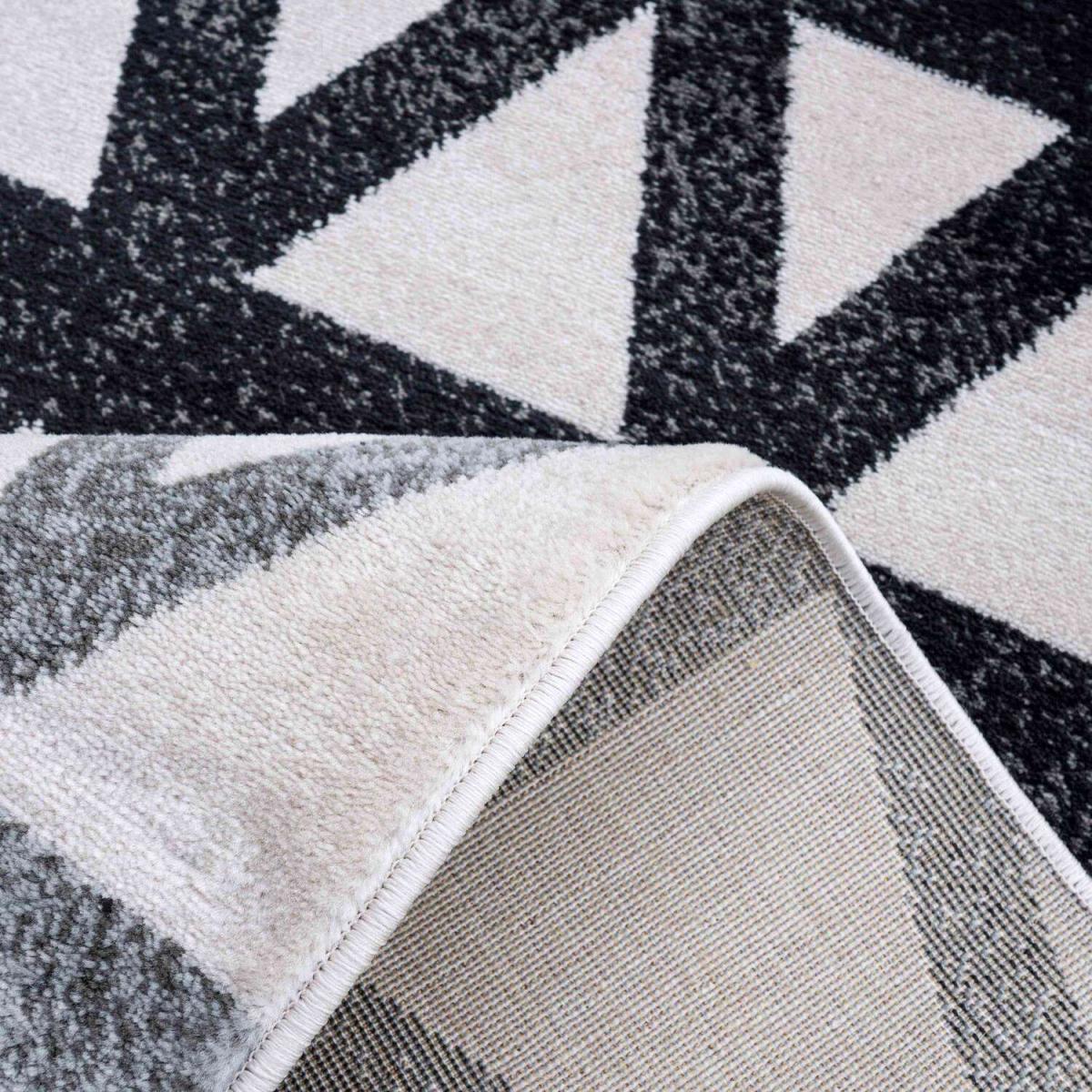 Modern Grey Ombre Geometric Area Rug - Dallas - Grey / 7kg – image 3