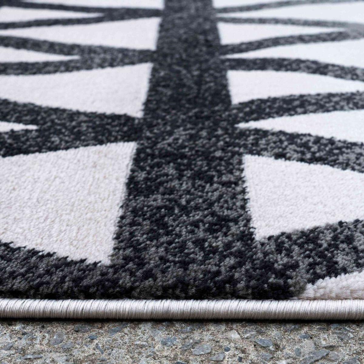 Modern Grey Ombre Geometric Area Rug - Dallas - Grey / 7kg – image 5