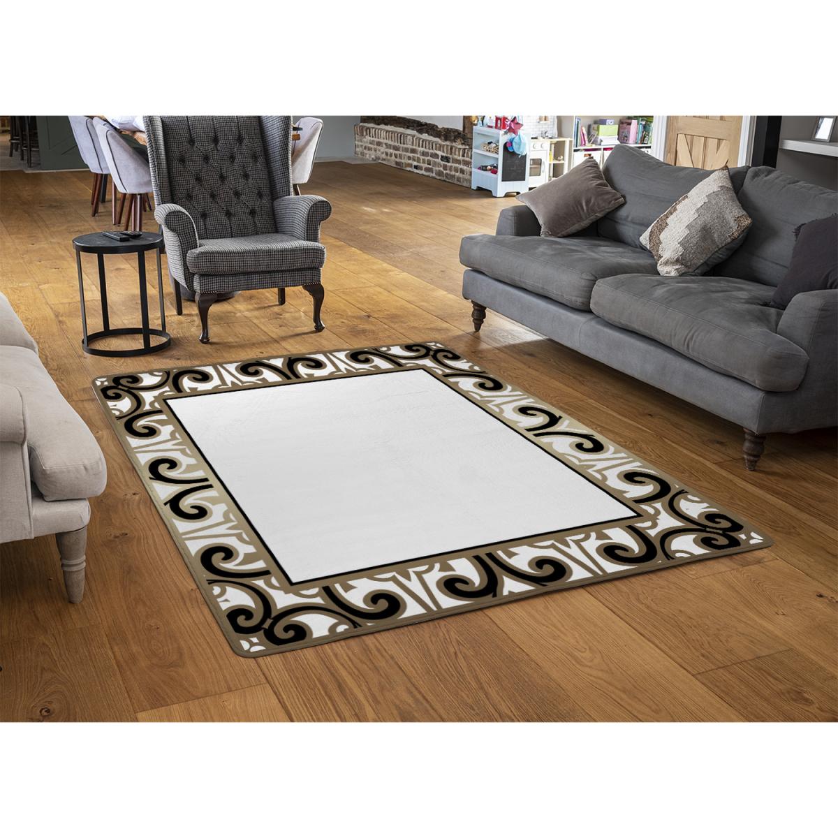 Egyptian Frame Rug - Black / 230cm – image 3