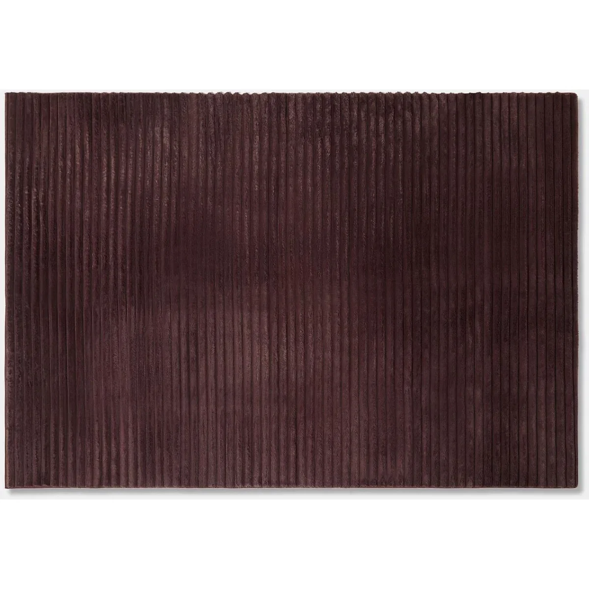 OHS Faux Fur Ribbed Rug - Brown / 120X170 – image 2