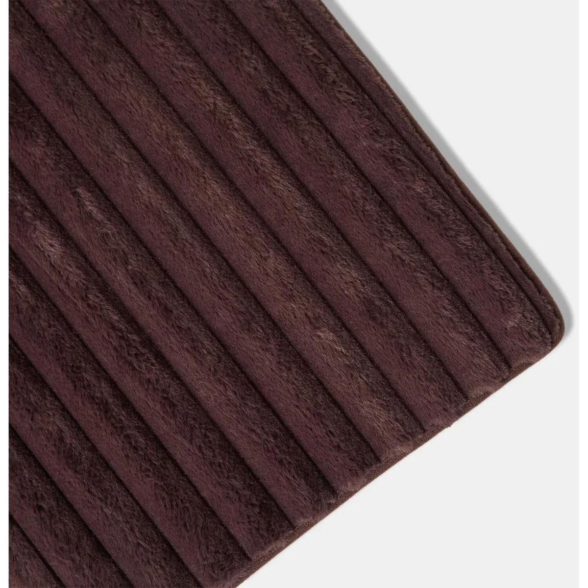 OHS Faux Fur Ribbed Rug - Brown / 120X170 – image 4