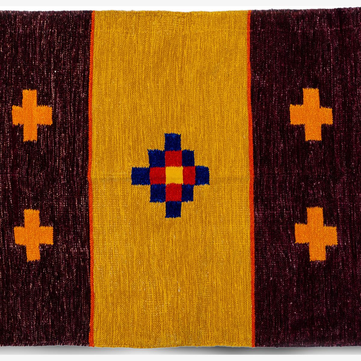 Native multi colour rug - Brown