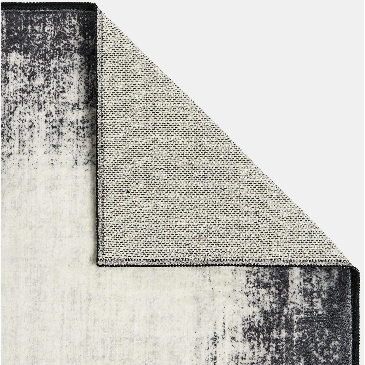 OHS Printed Washable Check Rug - Monochrome / 160X230 – image 1