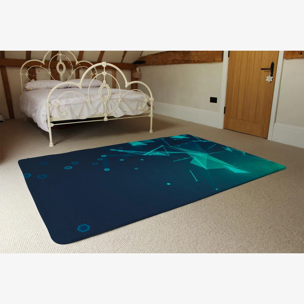 Polygonal Space Rug - Blue / 230cm – image 1