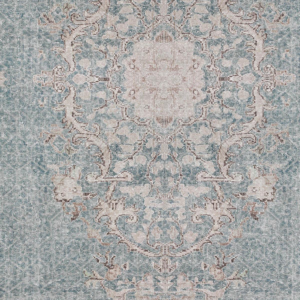 Pearl Traditional Flatweave Chenille Rug - Beige and Blue / 80x200cm – image 3