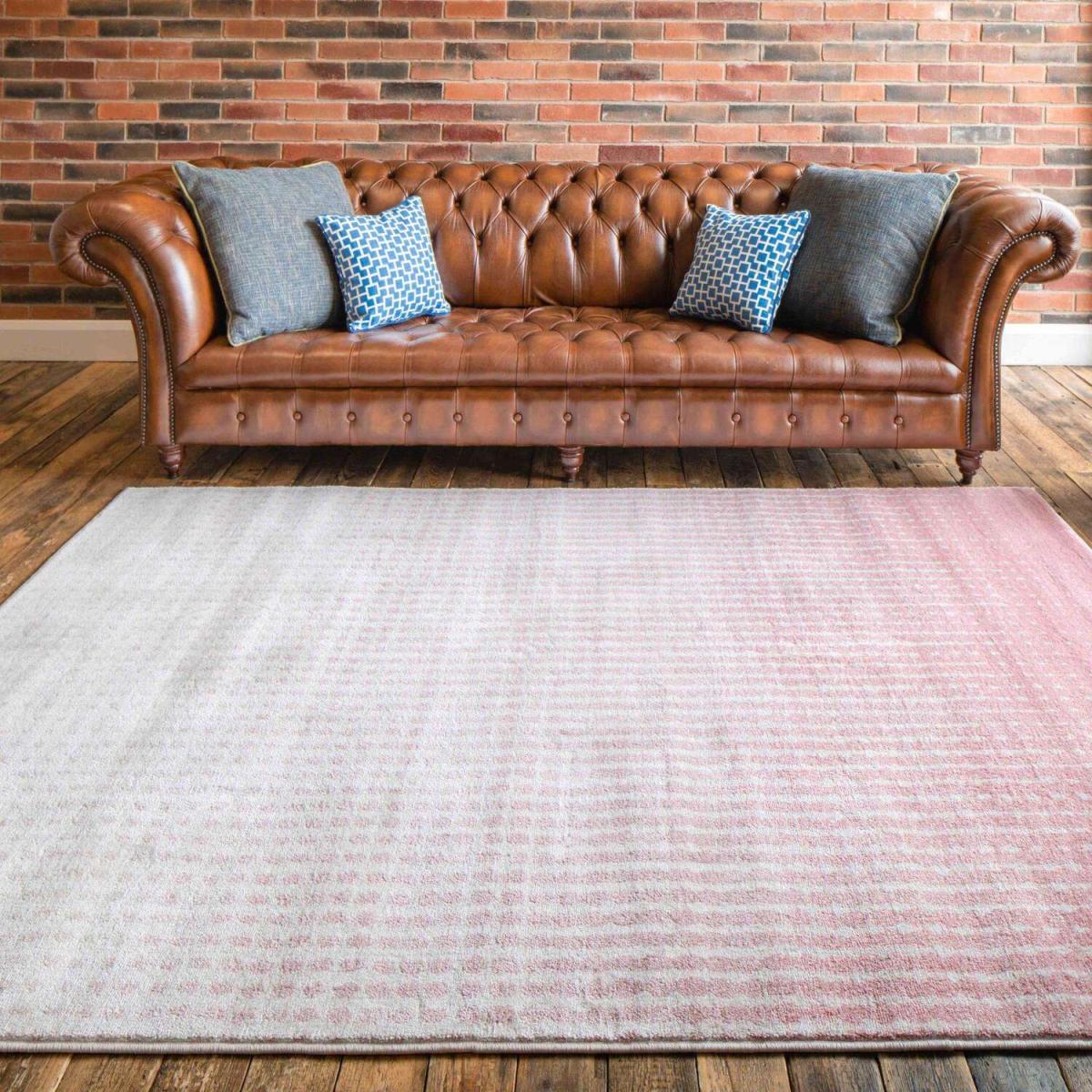 Blush Pink Geometric Dots Living Room Rug - Dallas - Blush – image 4