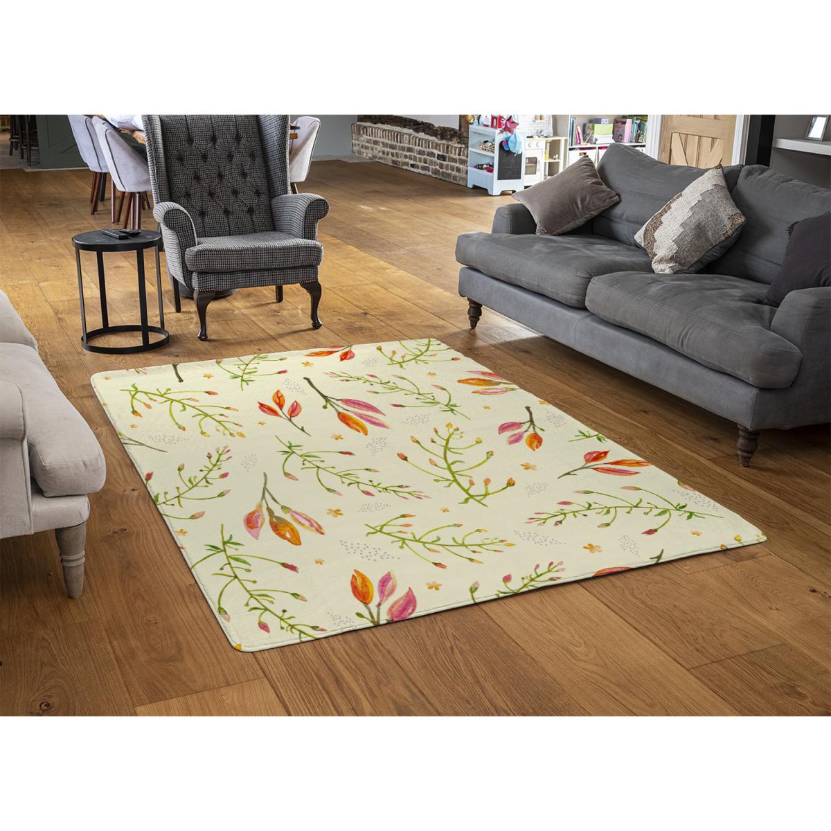 Green Branches On Light Rug - Green / 230cm – image 3