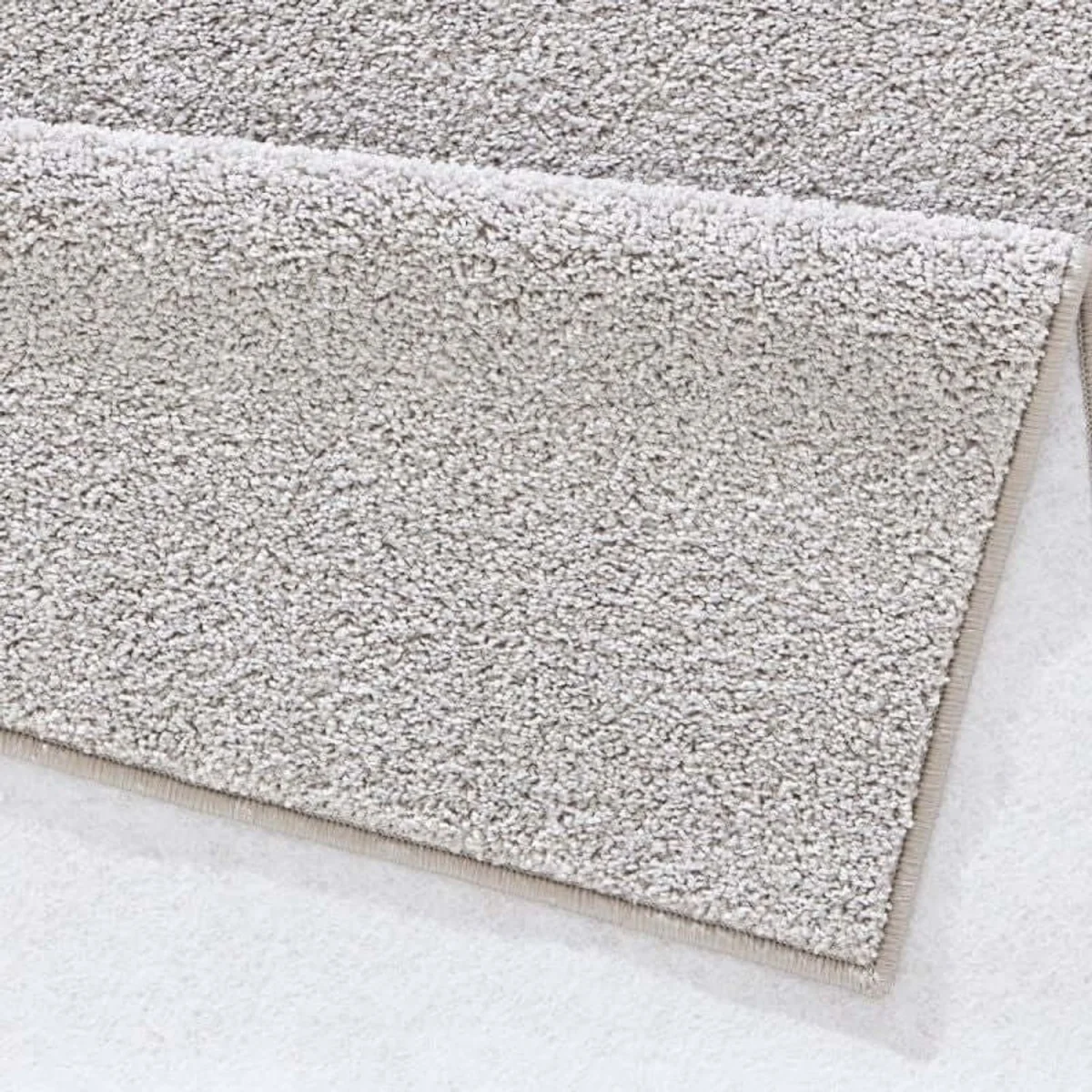 Velour Plain Rug Brown - White / 400.0cm / 80.0cm – image 2