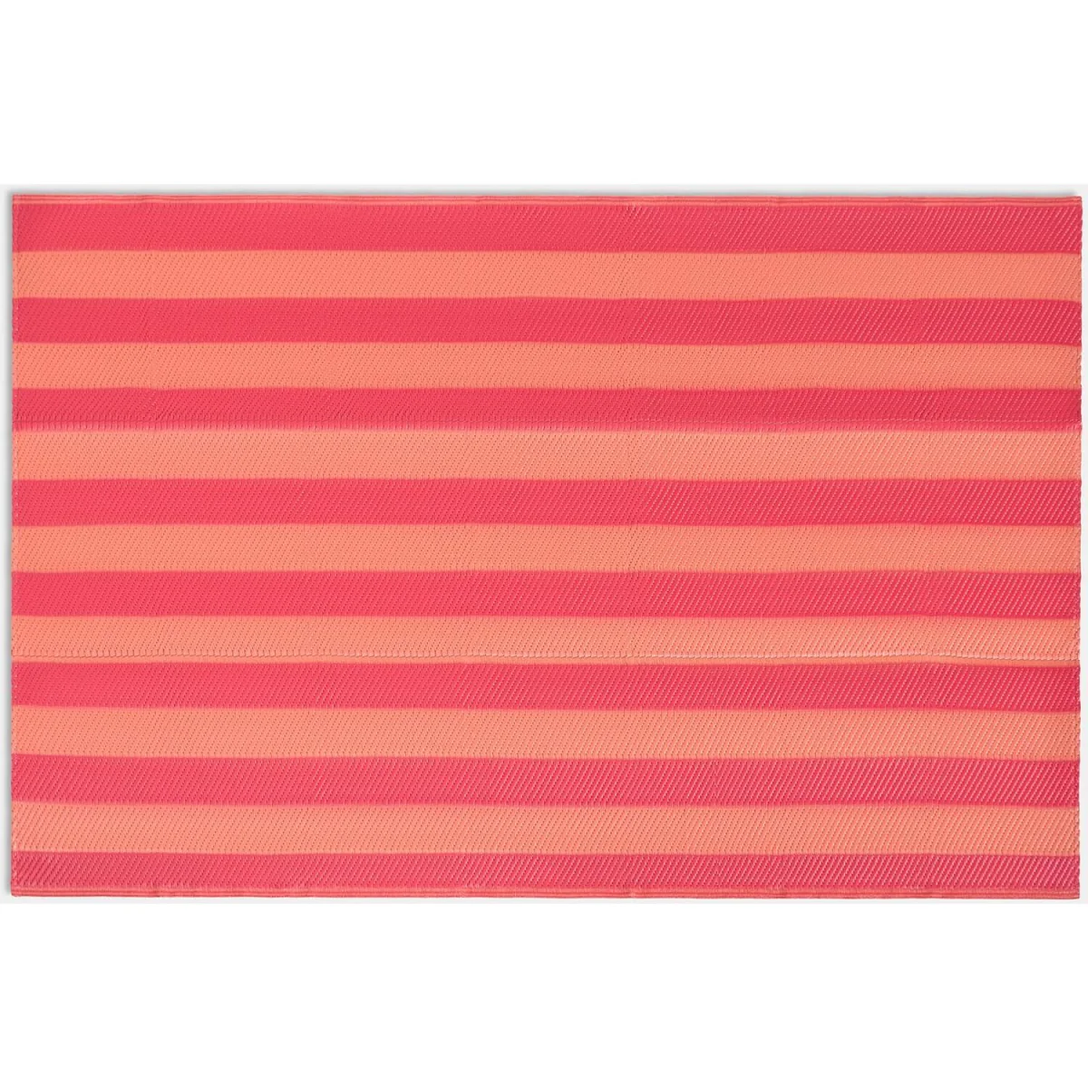 Stripe Print Outdoor Rug - Orange/Pink / 29cm / 0.67kg – image 2