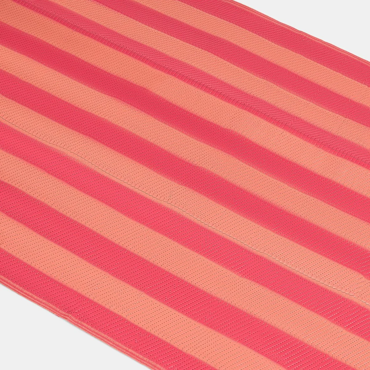 Stripe Print Outdoor Rug - Orange/Pink / 29cm / 0.67kg – image 5