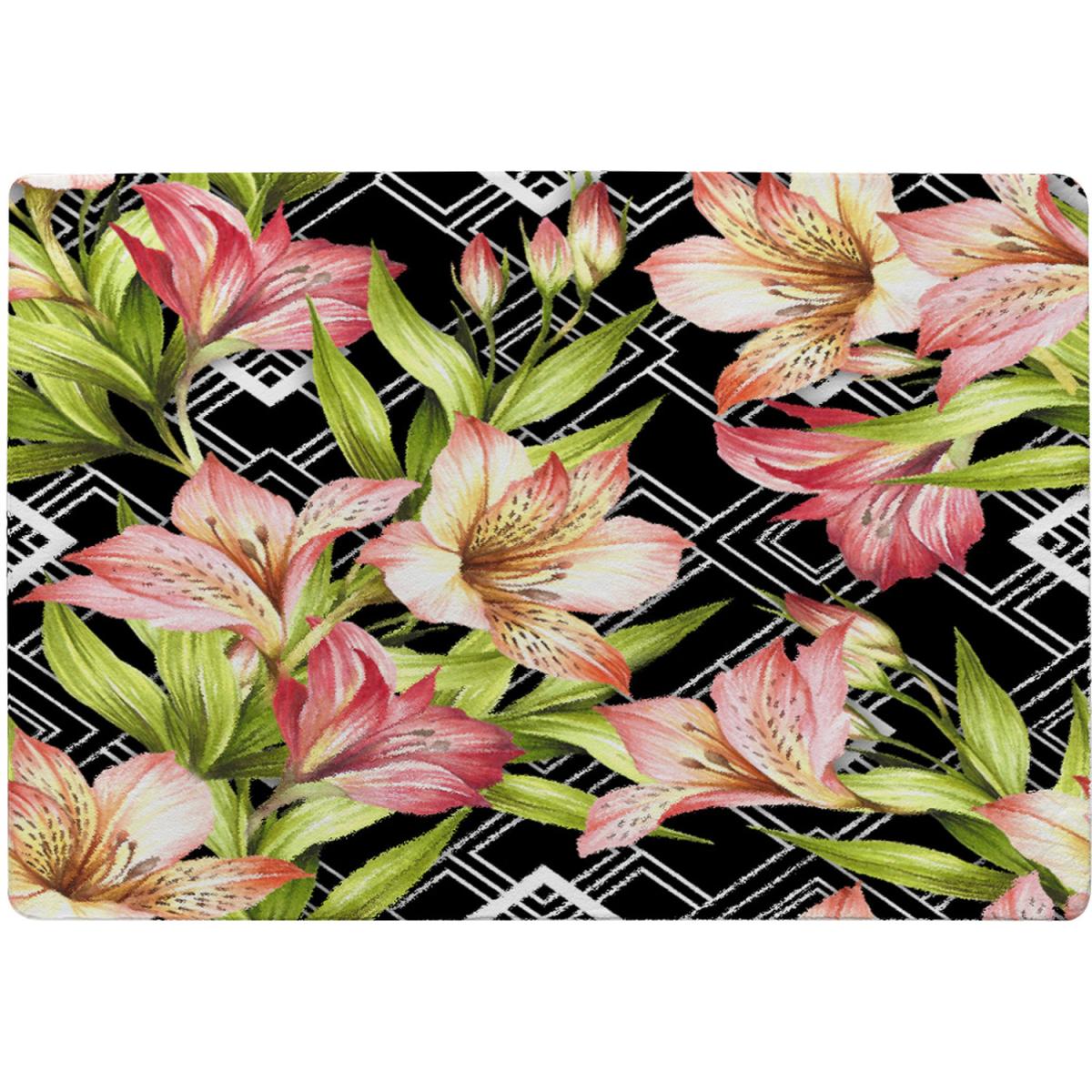 Bright Plants On Geometric Rug - Green / 230cm – image 2