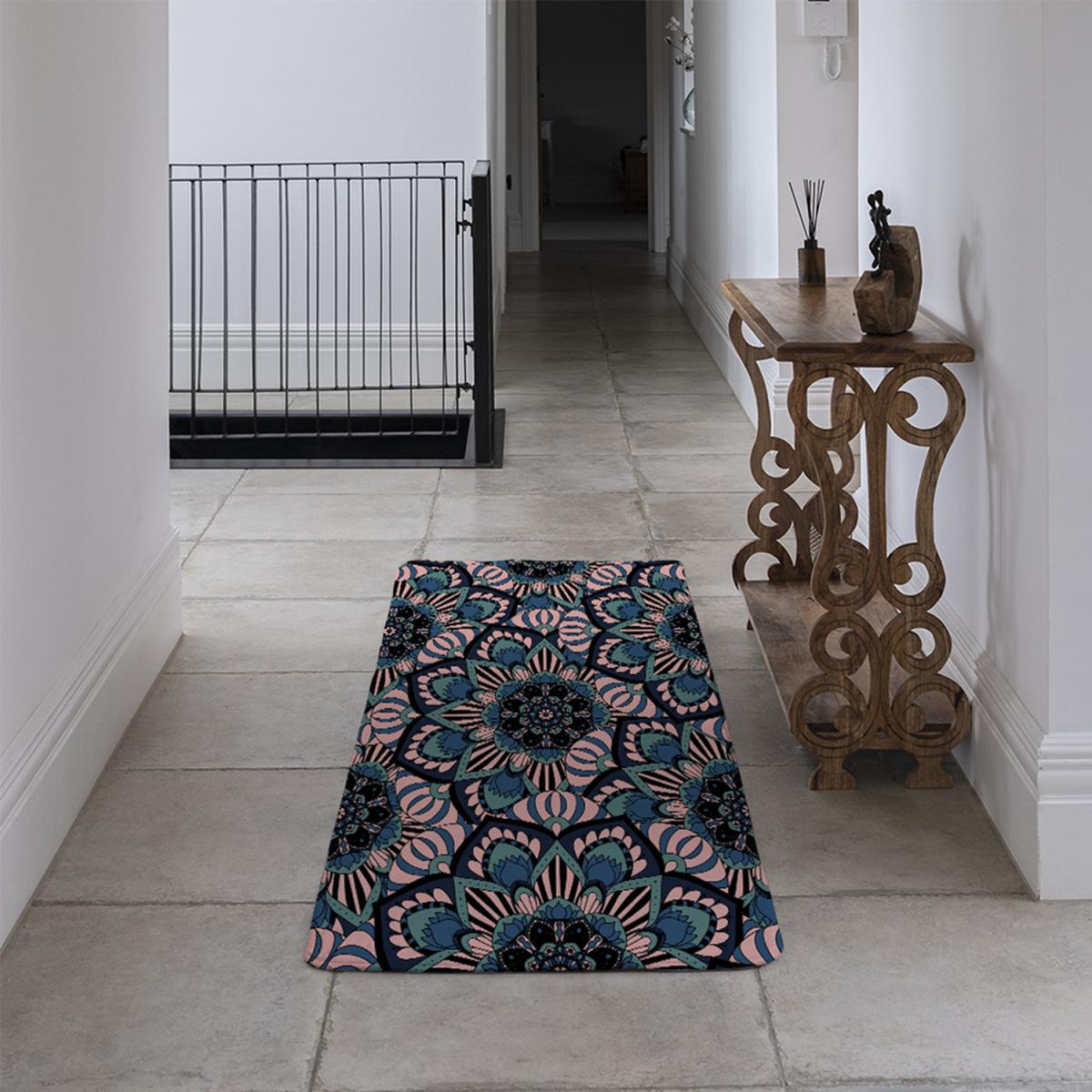 Mandalas Pattern Runner Rug - Pink – image 4