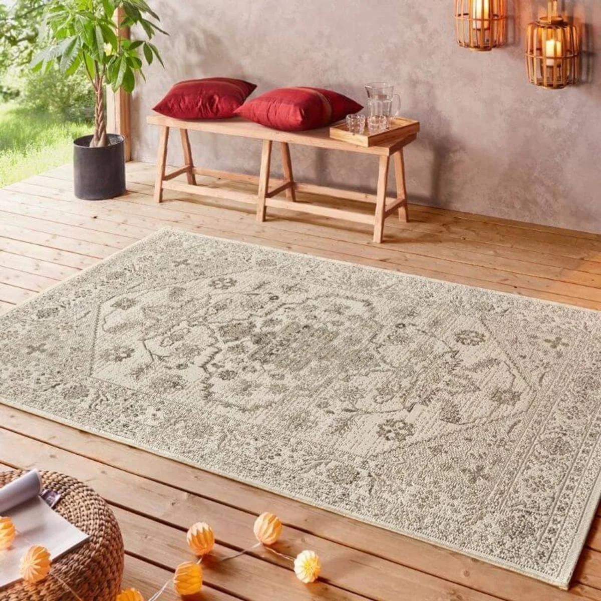Navarino Indoor & Outdoor Rug Cream - Cream – image 4