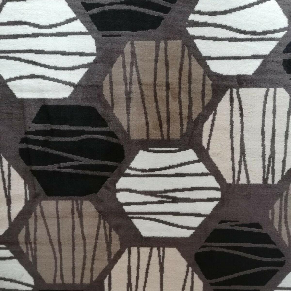 Light Brown Geometric Living Room Rug - Lisbon - Brown / 170cm – image 2