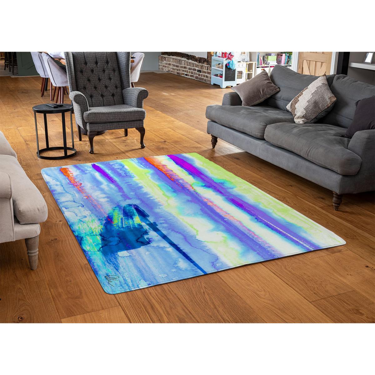 Dover Entrance Rug - Blue / 230cm – image 3