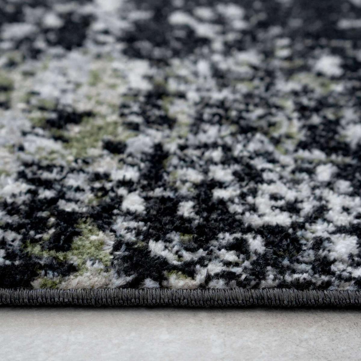 Navy Blue Diamond Tribal Living Room Rug - Cadiz - Green – image 2
