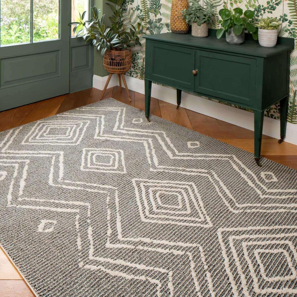 Grey Berber Moroccan Living Room Rug - Meknes - Grey / 230cm – image 4