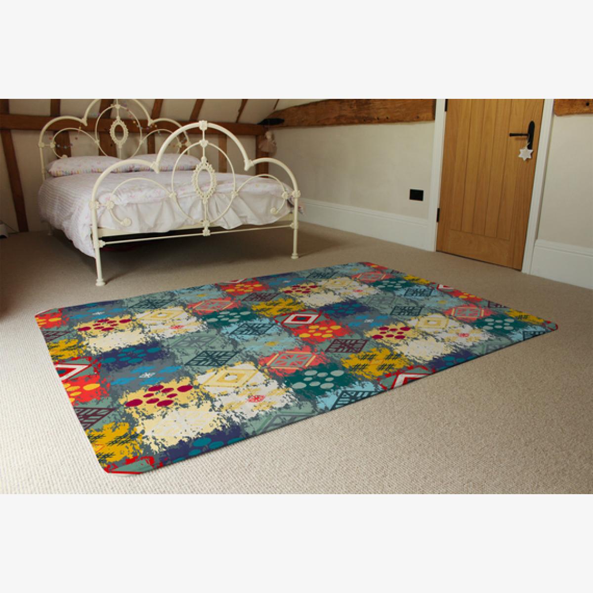 Tribal Art Boho Rug - Green / 230cm – image 1