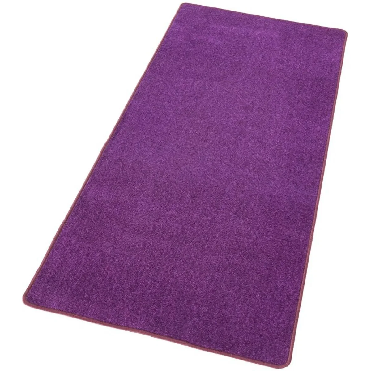 Modern Polypropylene Plain Rug - Purple / 80 x 150cm - Purple / 195.0cm / 133.0cm – image 9