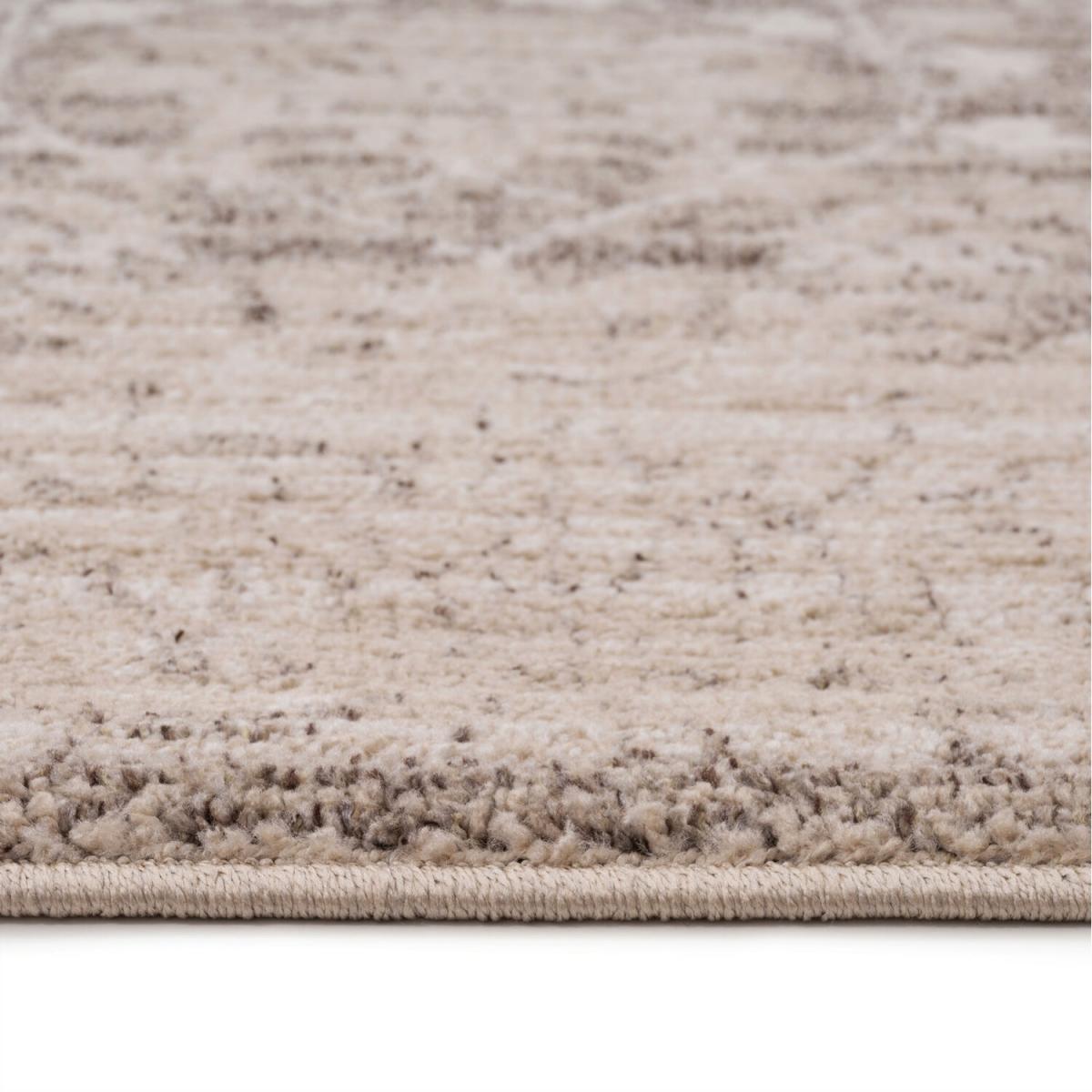 Natural Beige Floral Medallion Living Area Rug - Beige / 290cm – image 2