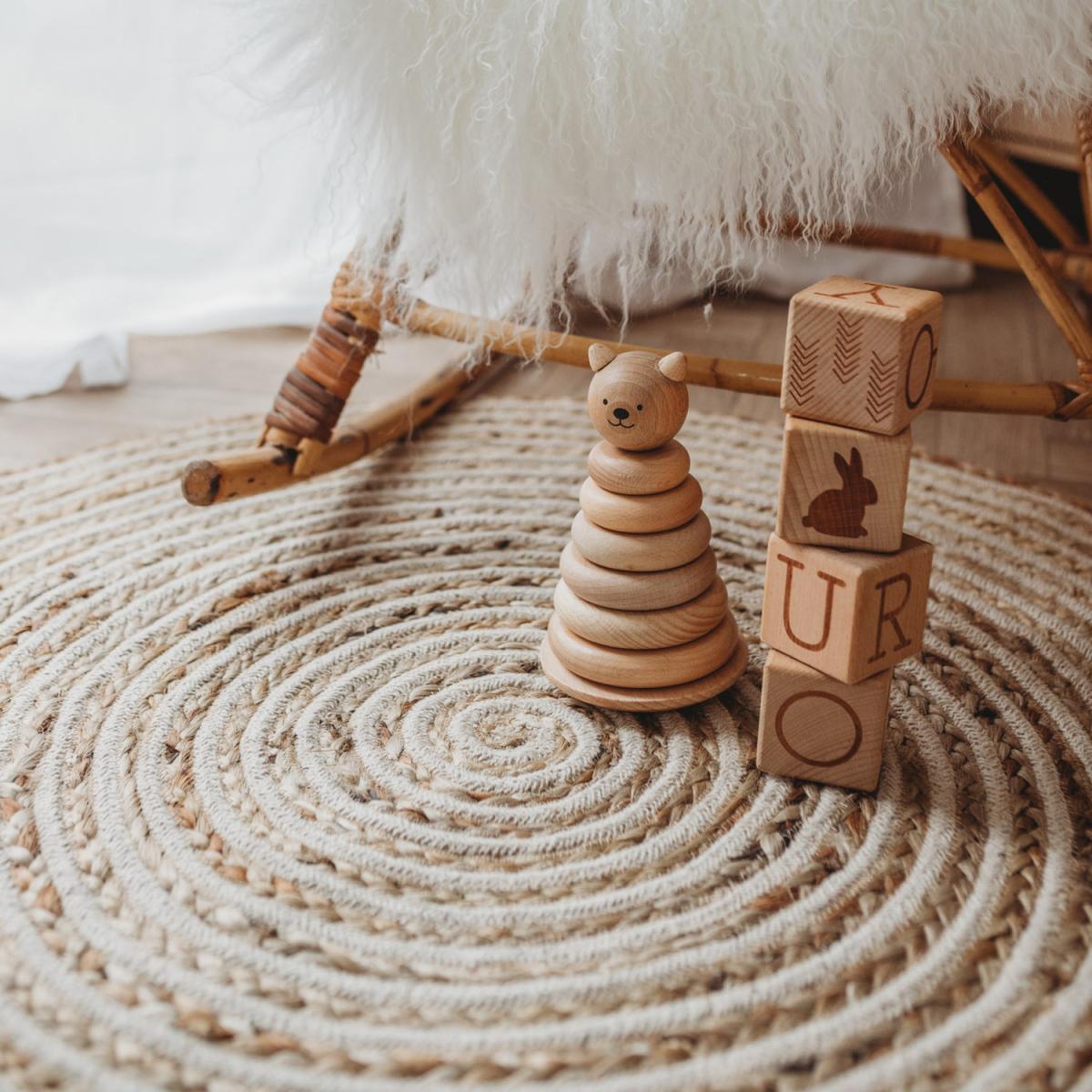 Sustainable Jute and Cotton Braided Rug - Neutral / 120cm – image 1