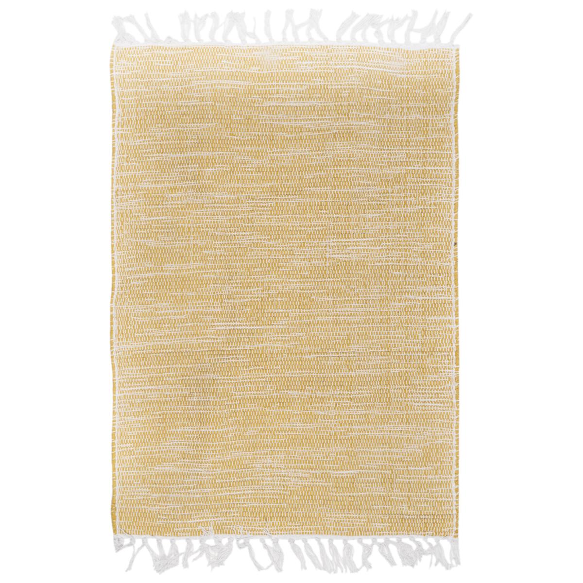 Linen Slub Rug - Ochre – image 2