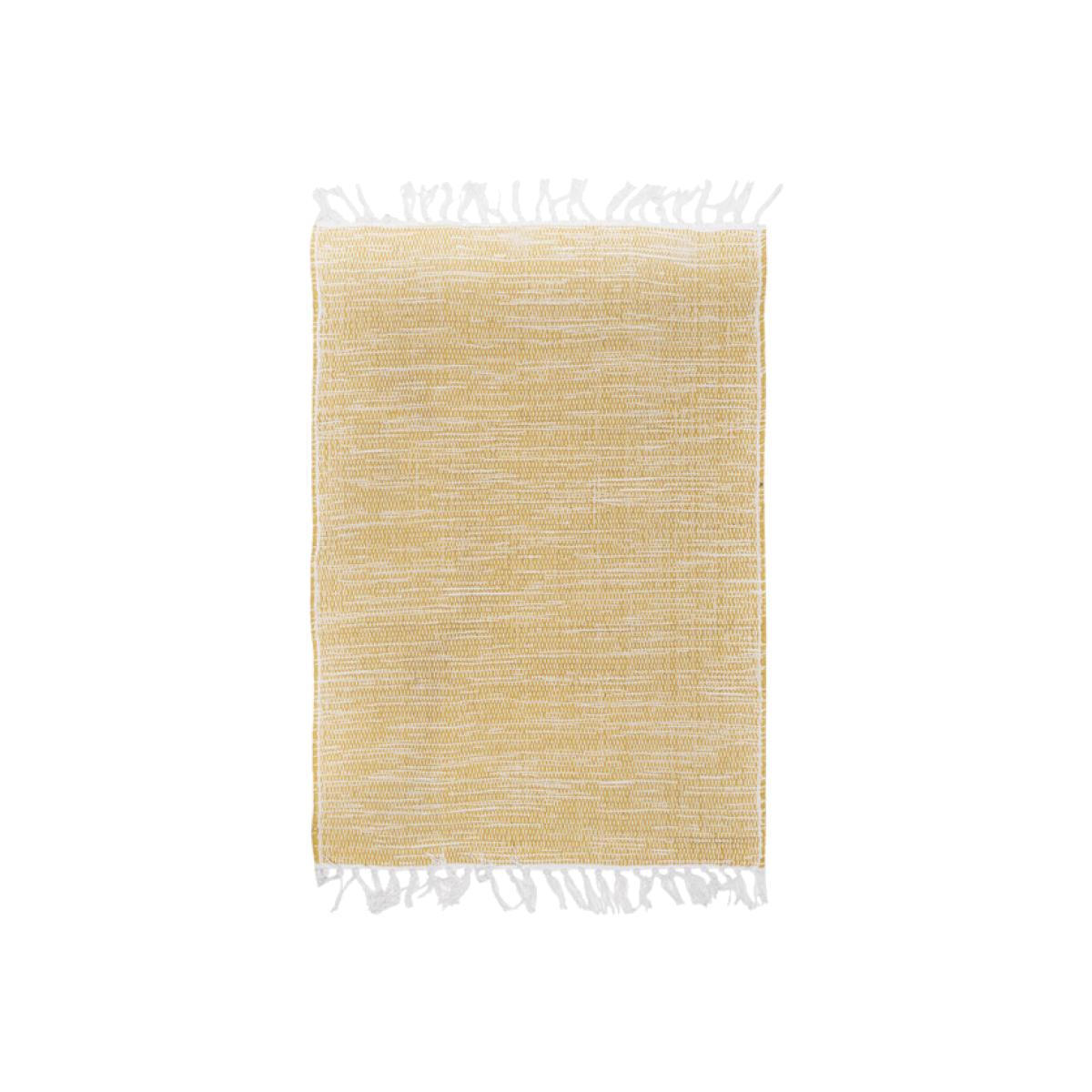 Linen Slub Rug - Ochre – image 1