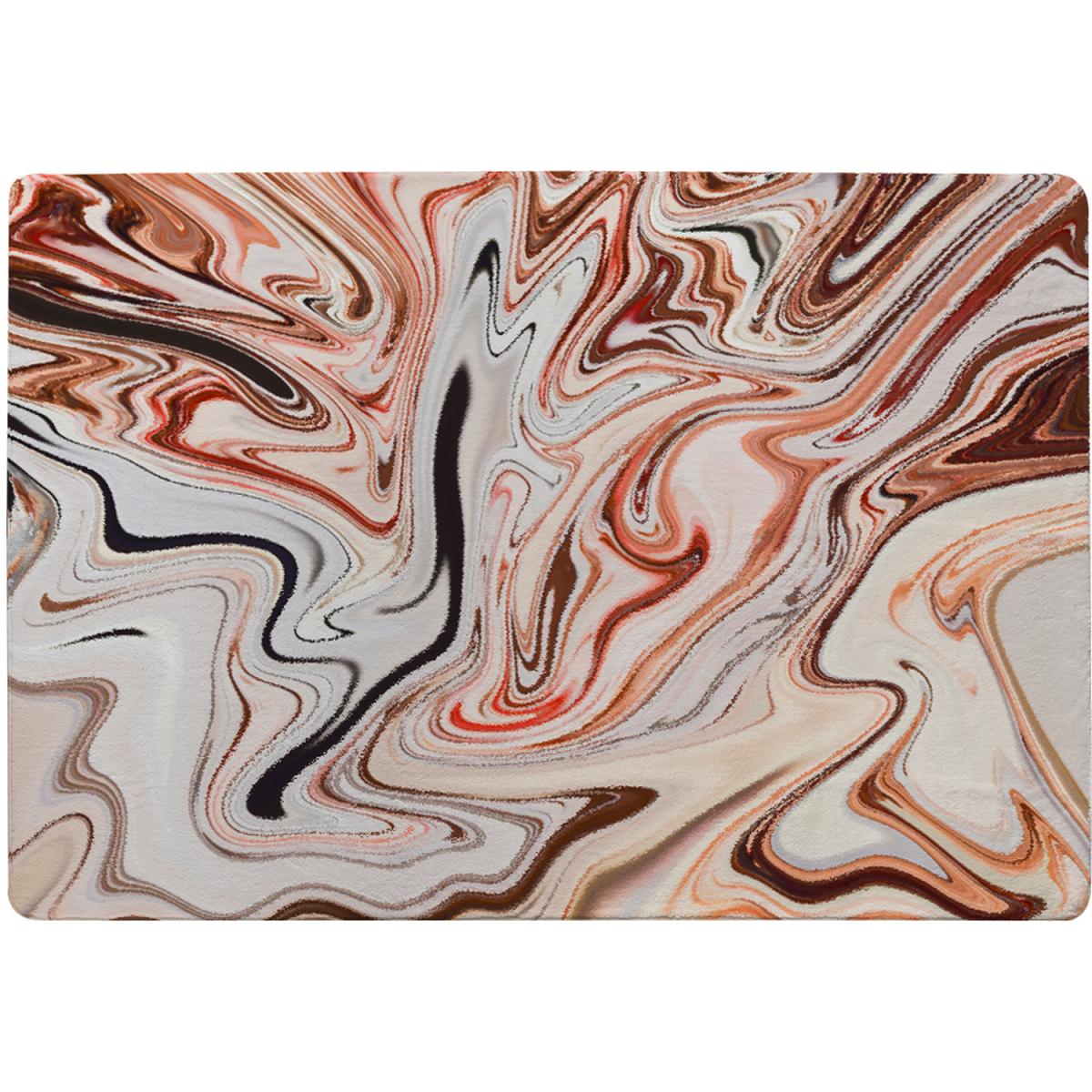 Pink Rippled Marble Rug - Pink / 230cm – image 2