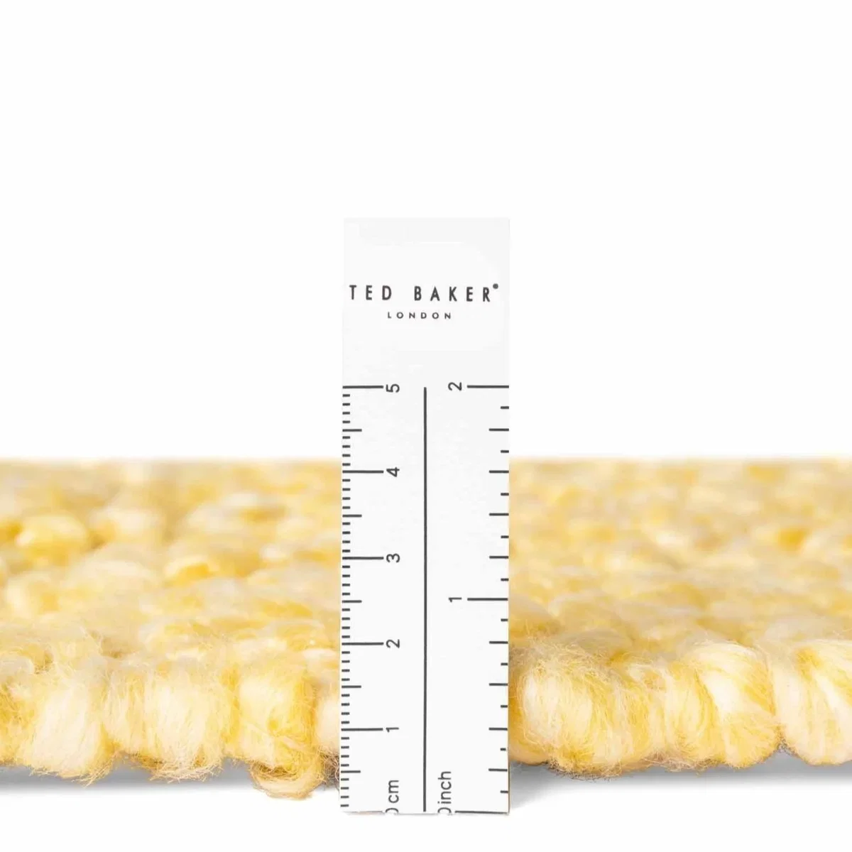 Ted Baker Soft Short Pile Portobello Polyester Plain Rug Yellow - Yellow / 230.0cm – image 5