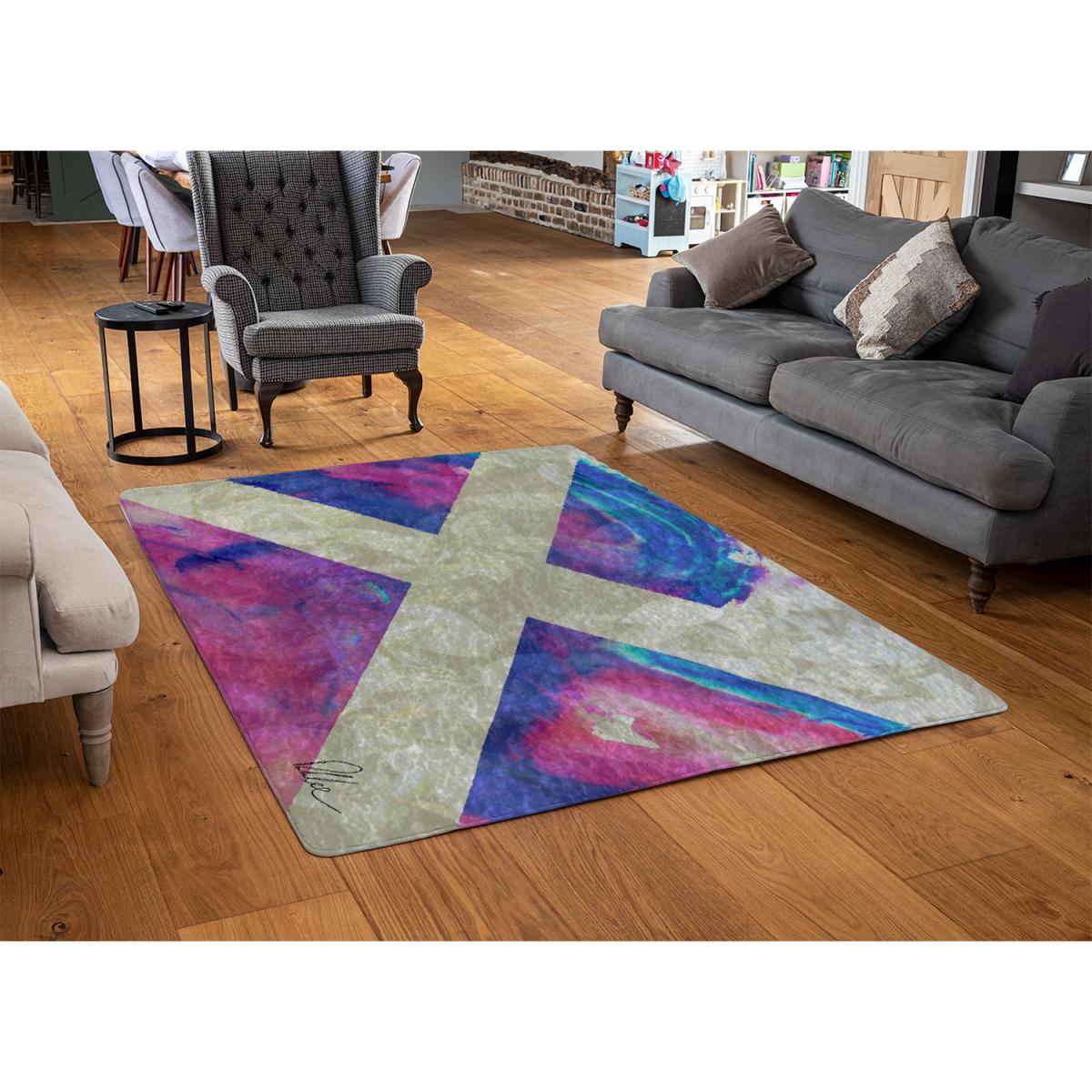 Scotland Flag Rug - Blue / 230cm – image 3