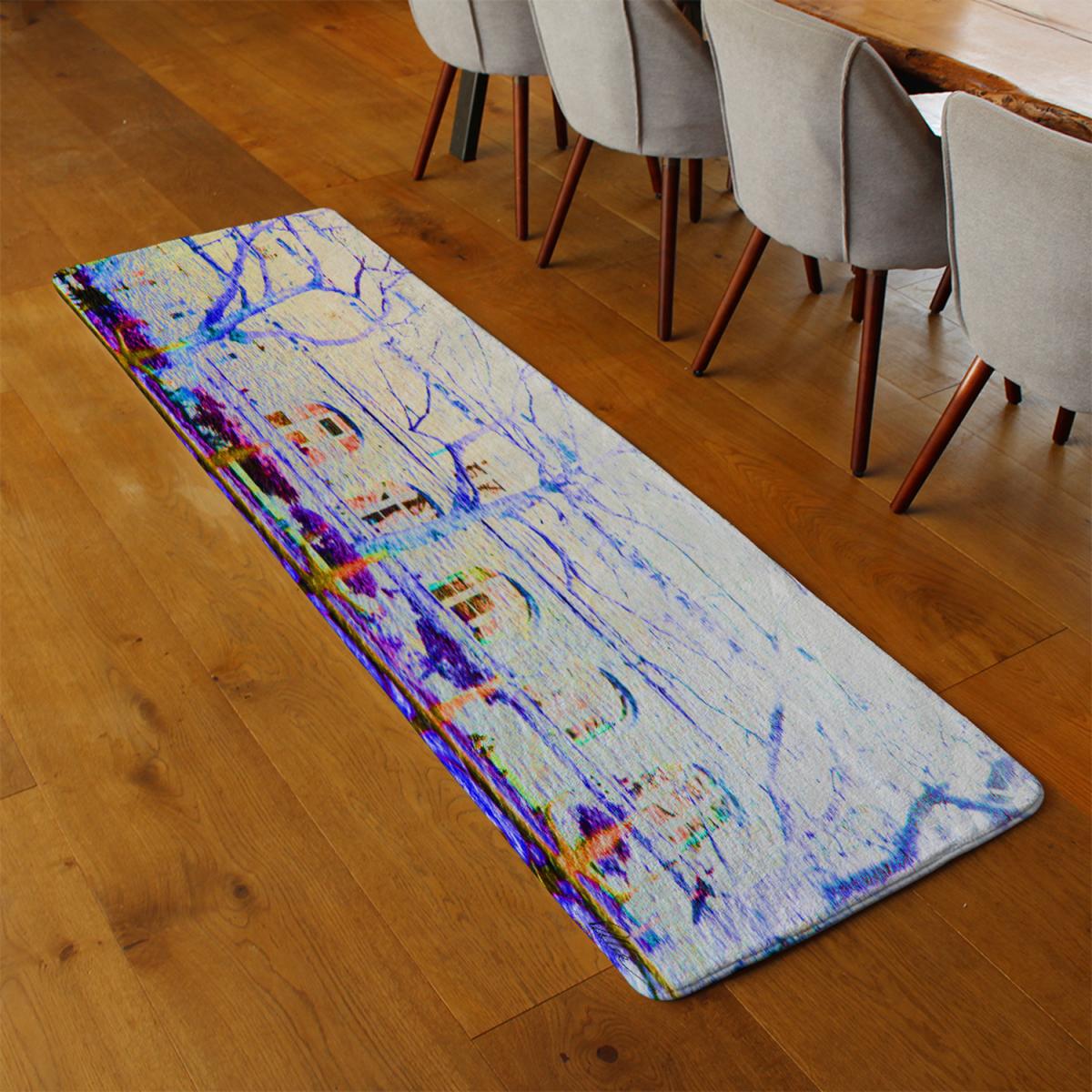 Blue Tress  Runner Rug - Blue – image 2