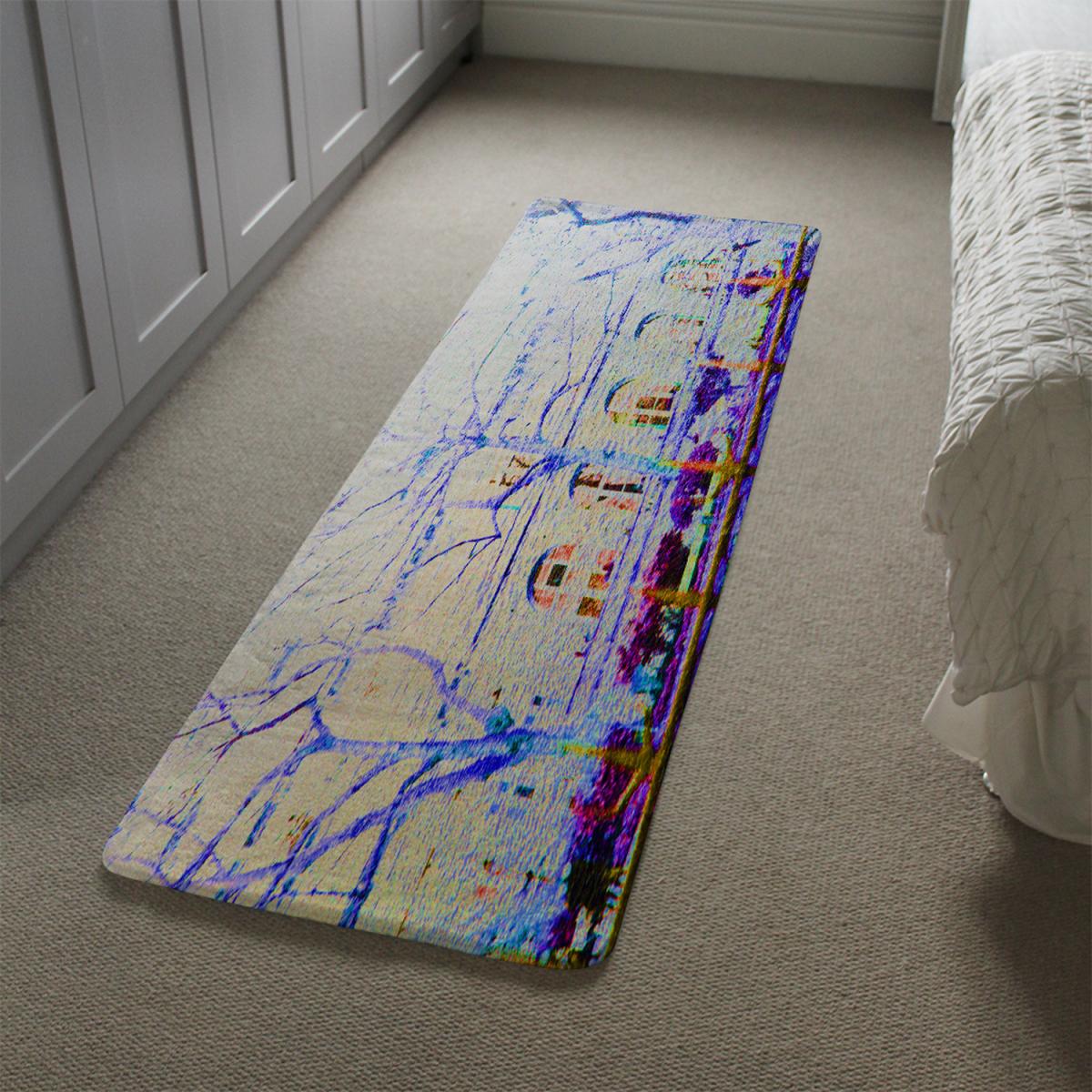 Blue Tress  Runner Rug - Blue – image 5