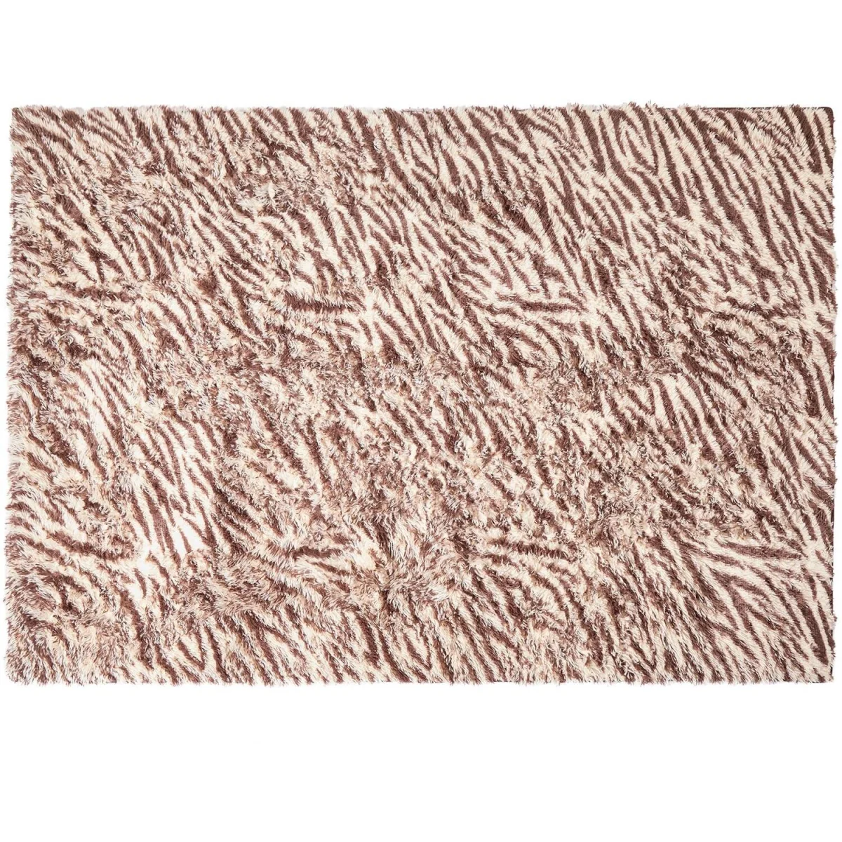 OHS Zebra Fluffy Plush Rug - Natural / 120cm – image 2