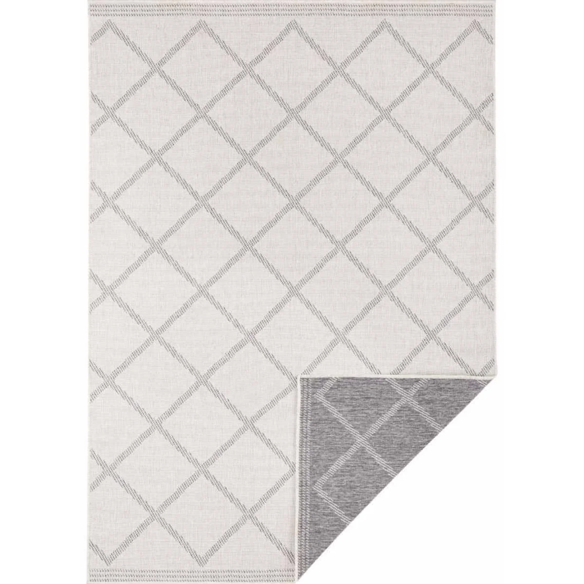 Reversible Corsica Indoor & Outdoor Rug Black - Cream / 250.0cm – image 2