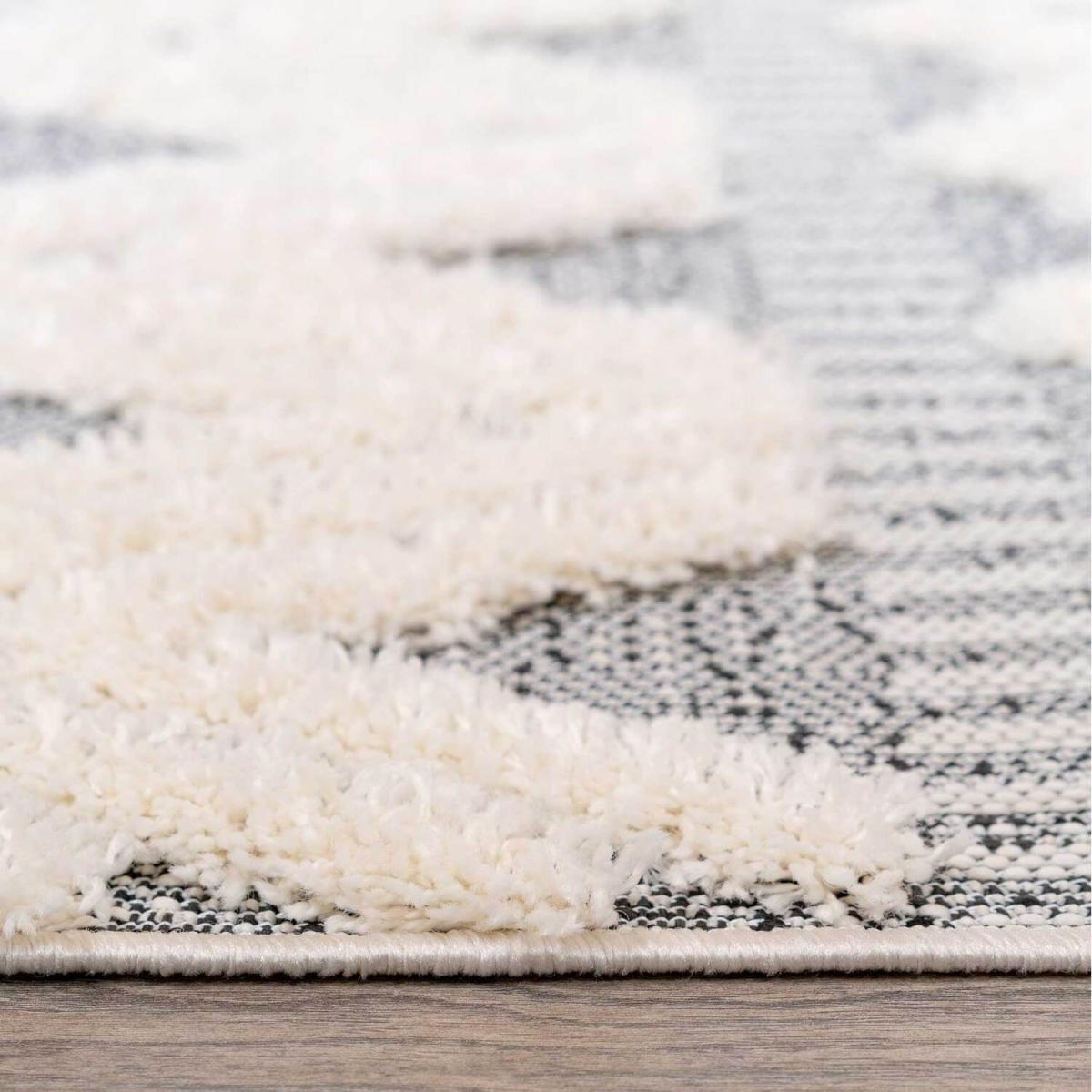 Grey Beige Tribal Aztec Textured Flatweave Indoor Outdoor Rug - Grey / 230 x 160cm – image 5