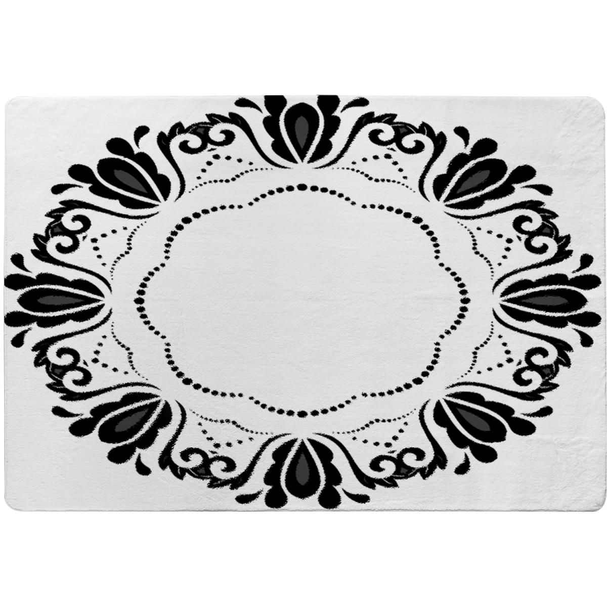 Decorative Floral Element Rug - Black / 230cm – image 2