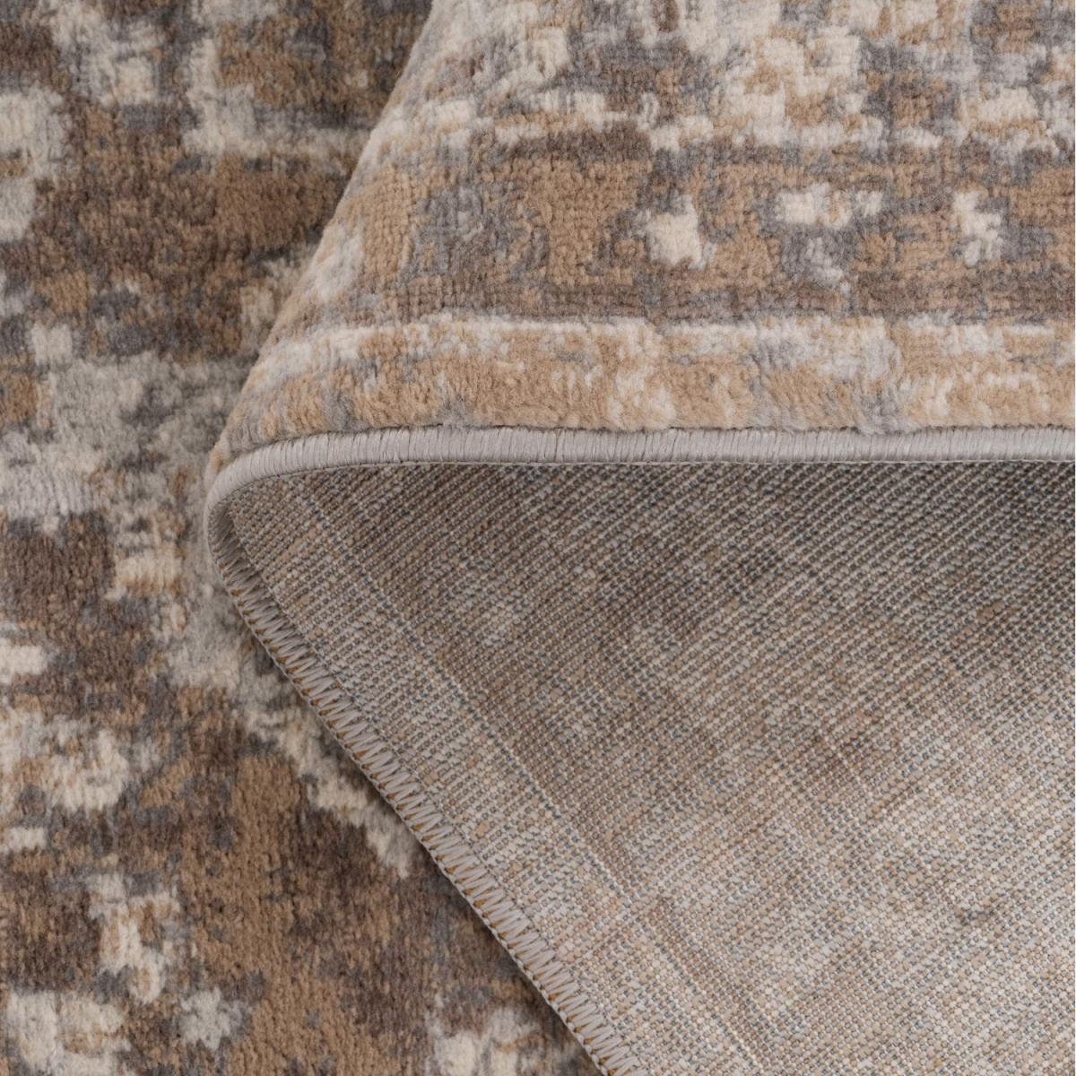 Neutral Beige Traditional Medallion Living Area Rug - Beige / 160 x 160cm – image 4