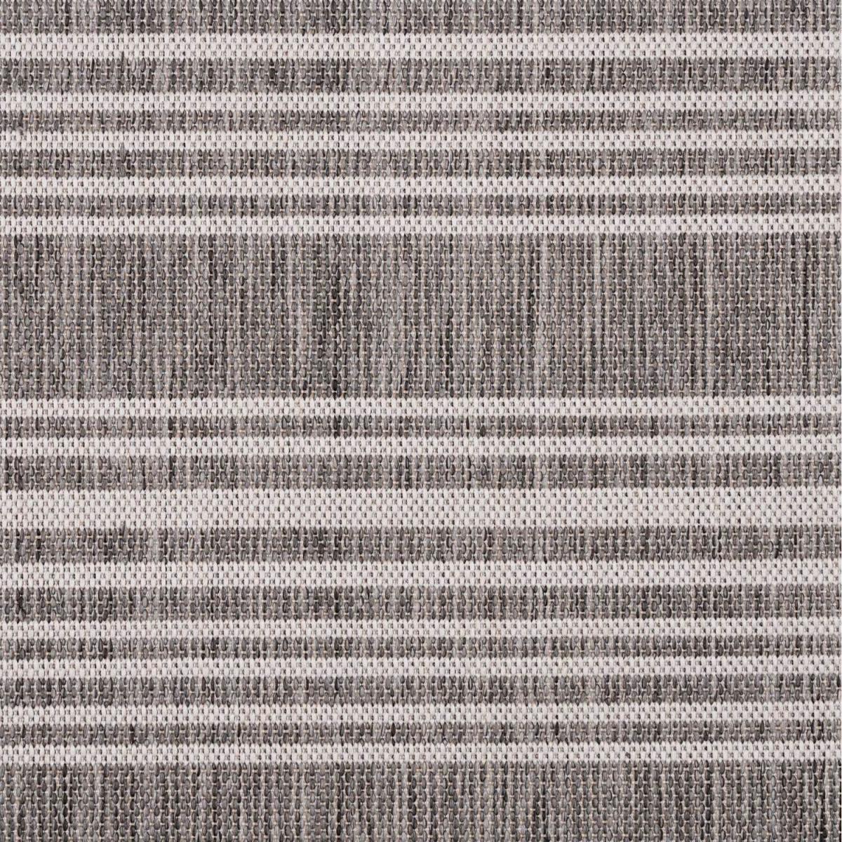 Grey Stripe Flatweave Indoor Outdoor Rug - Grey / 170 x 120cm – image 4