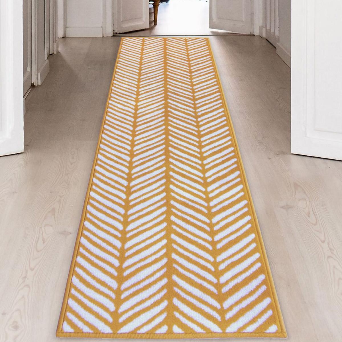Ochre Yellow Scandi Geometric Rug - Islay - Yellow / 230cm – image 2