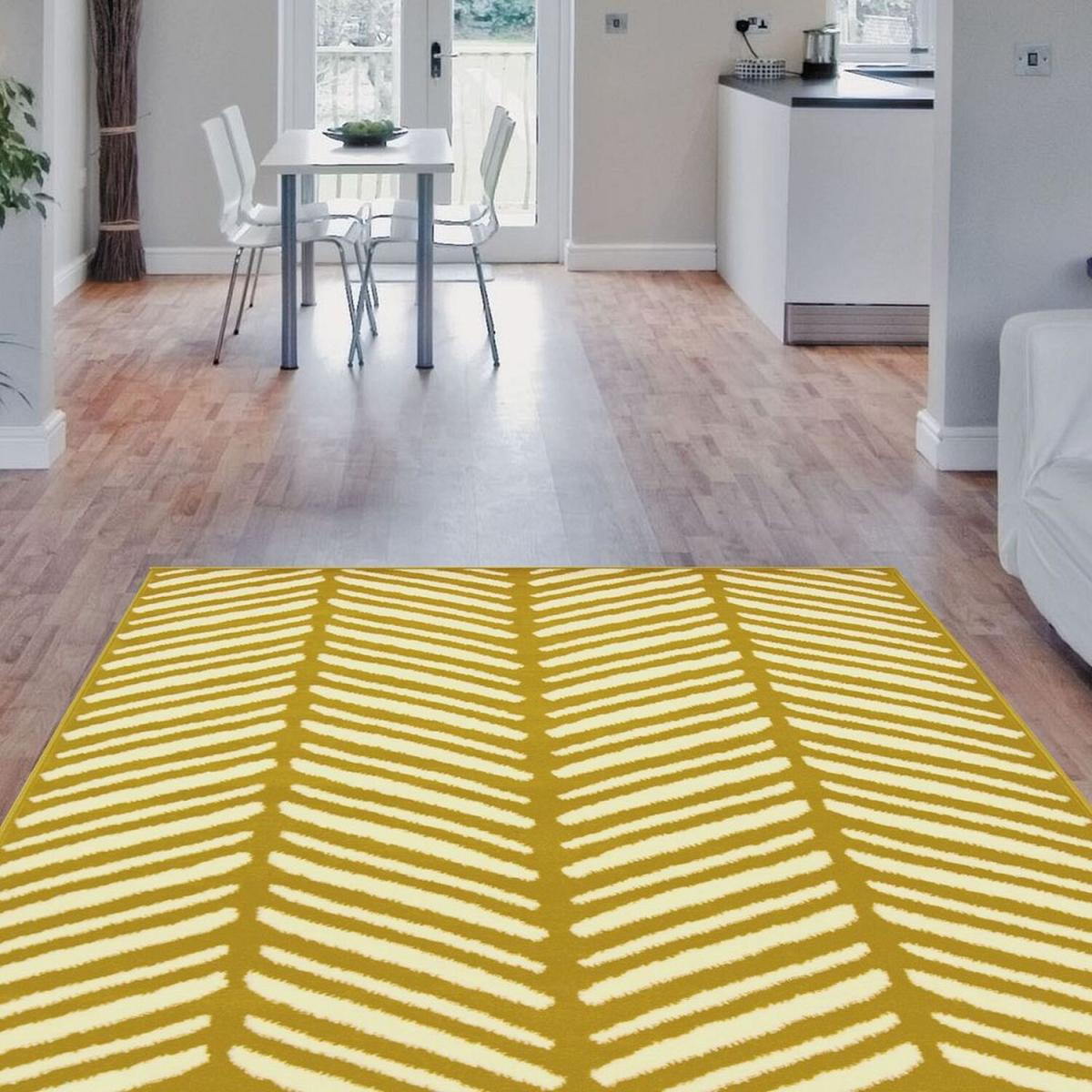 Ochre Yellow Scandi Geometric Rug - Islay - Yellow / 230cm – image 6