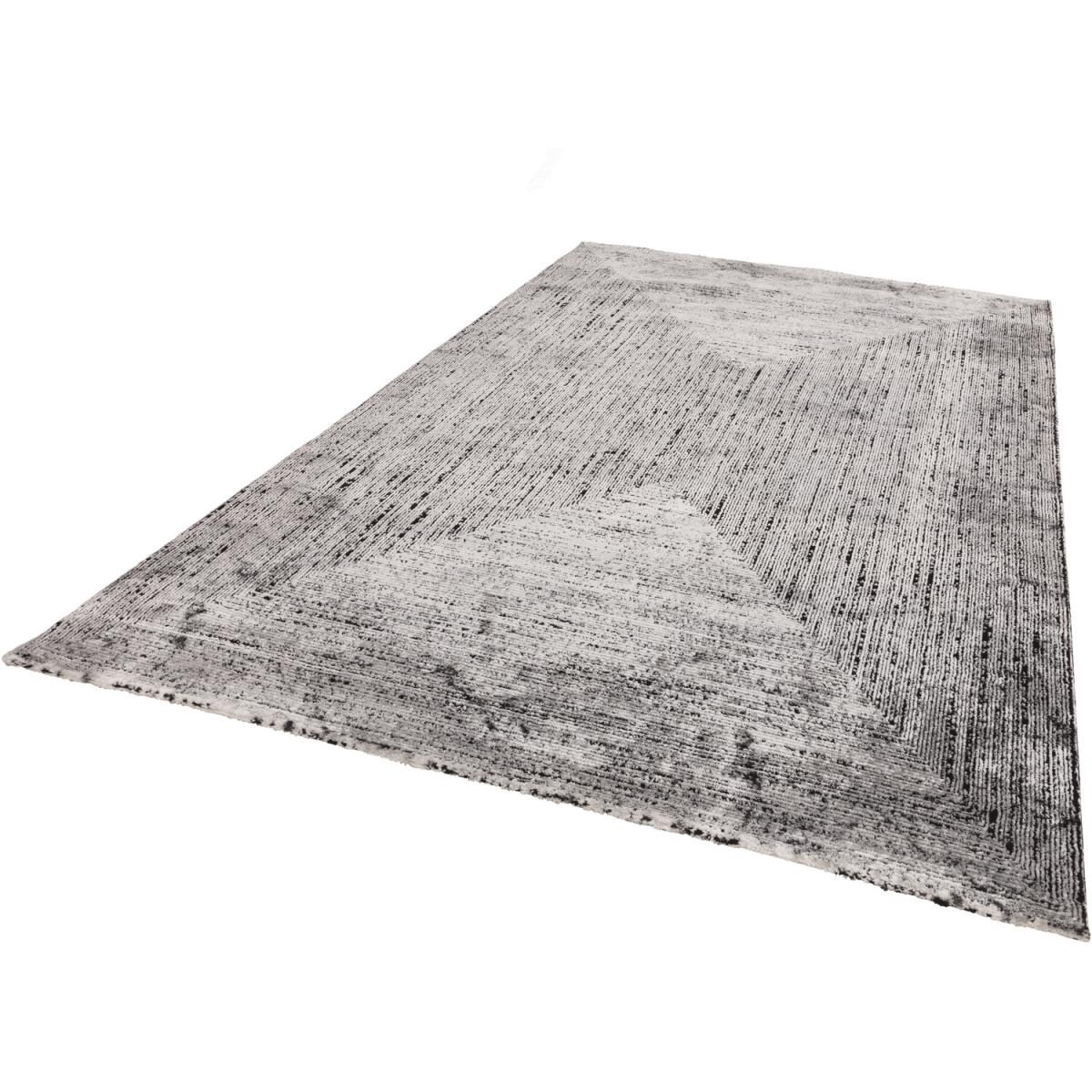 Textured Frame Rug - Grey – image 2